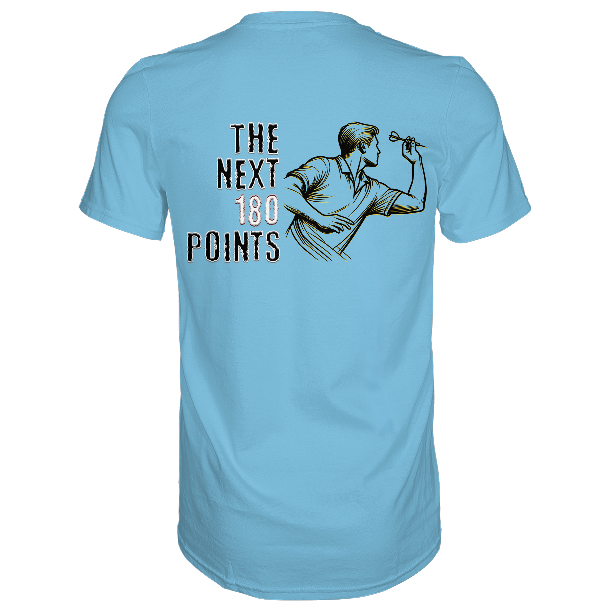 Darts-T-Shirt Motiv "Next 180 Points" (Druck hinten)