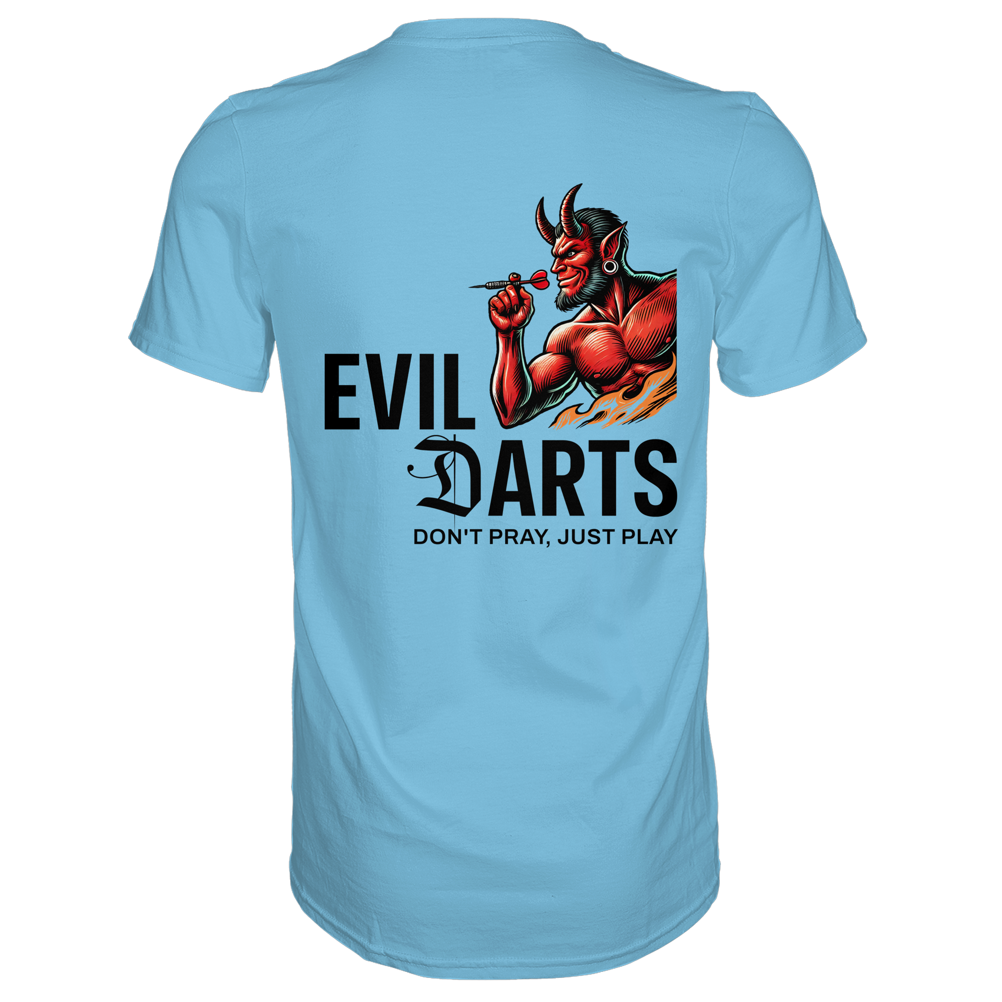 Darts-T-Shirt Motiv "Evil Darts" (Druck hinten)