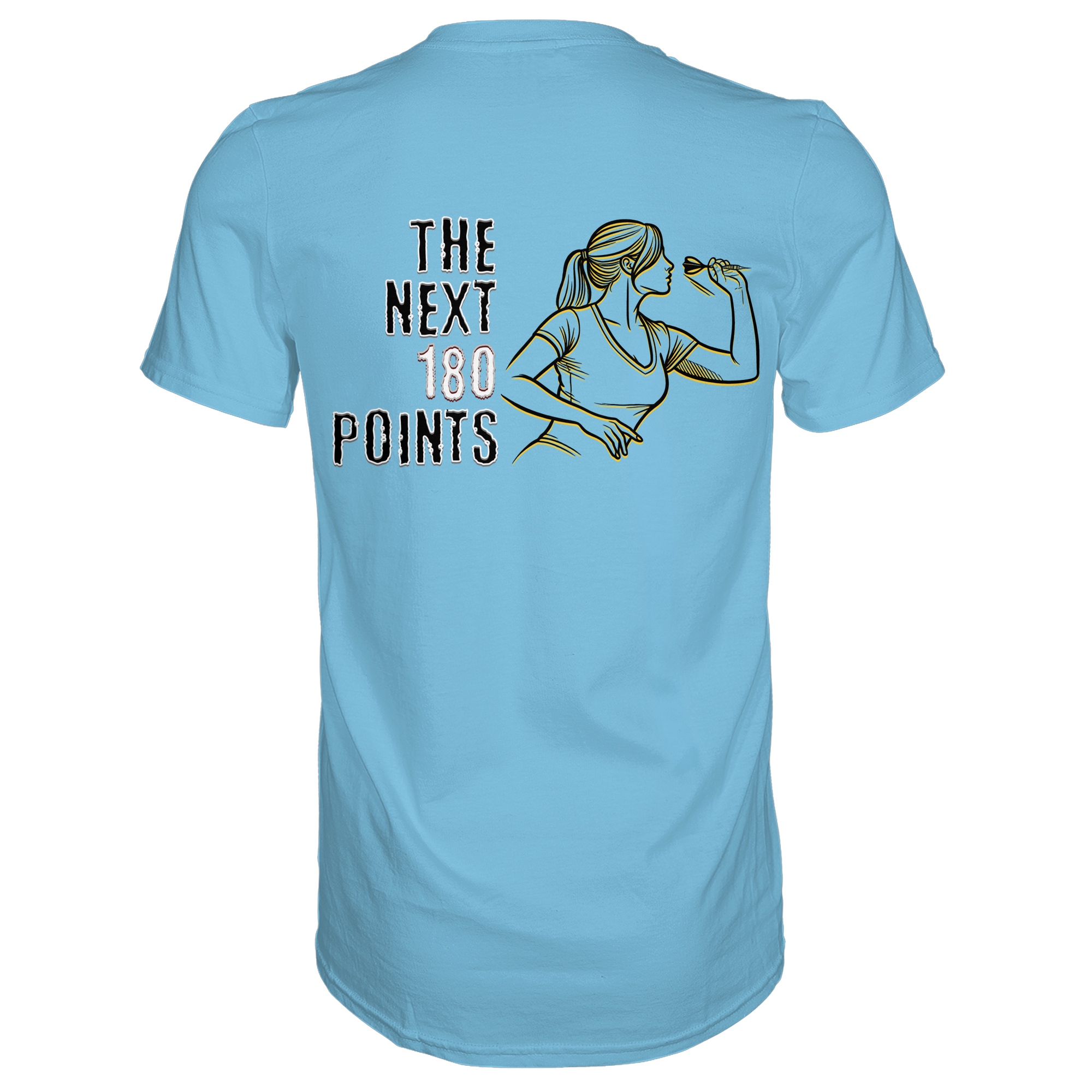 Darts-T-Shirt Motiv "Next 180 Points" (Druck hinten)