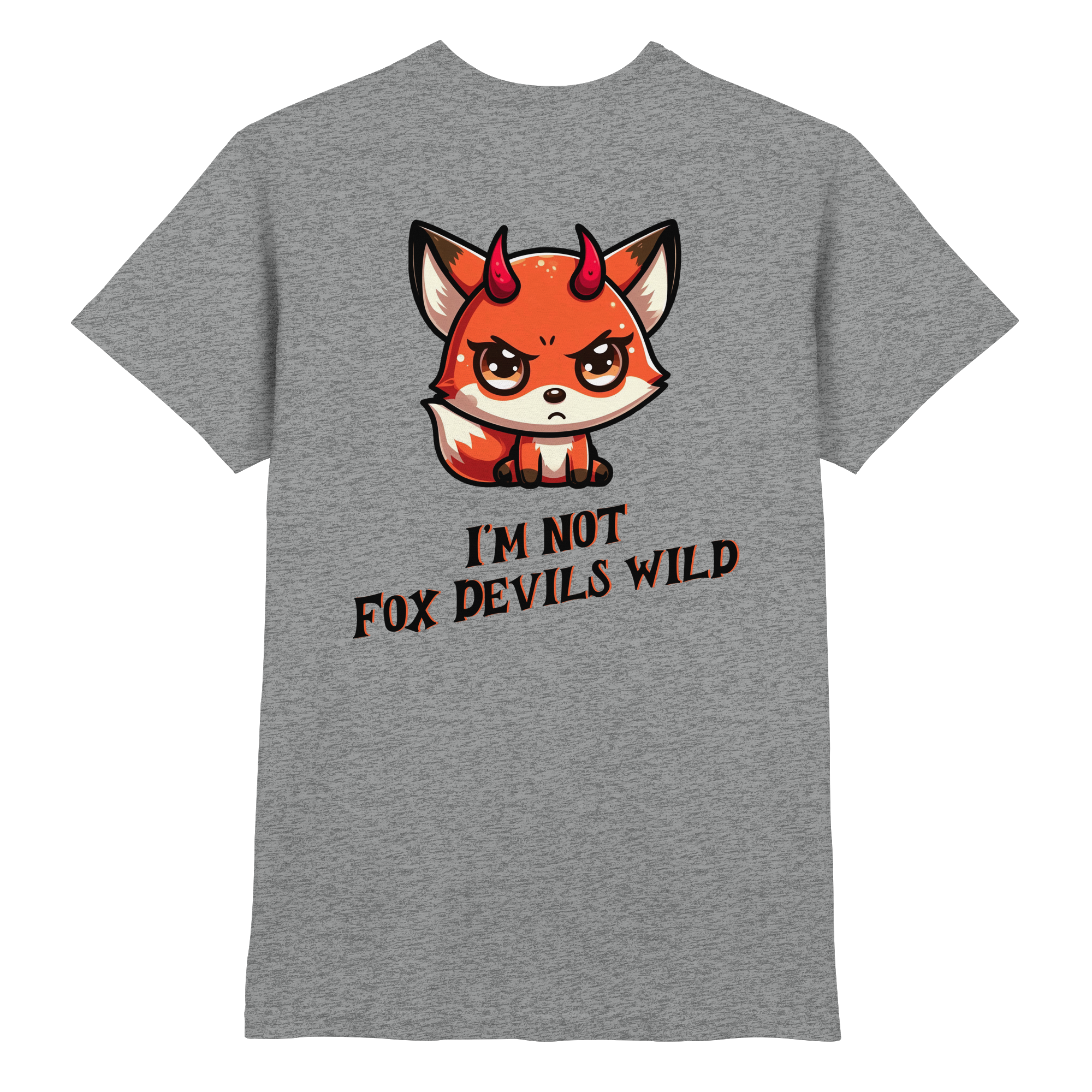 Fun-T-Shirt Motiv "Fox Devil" (Druck hinten)