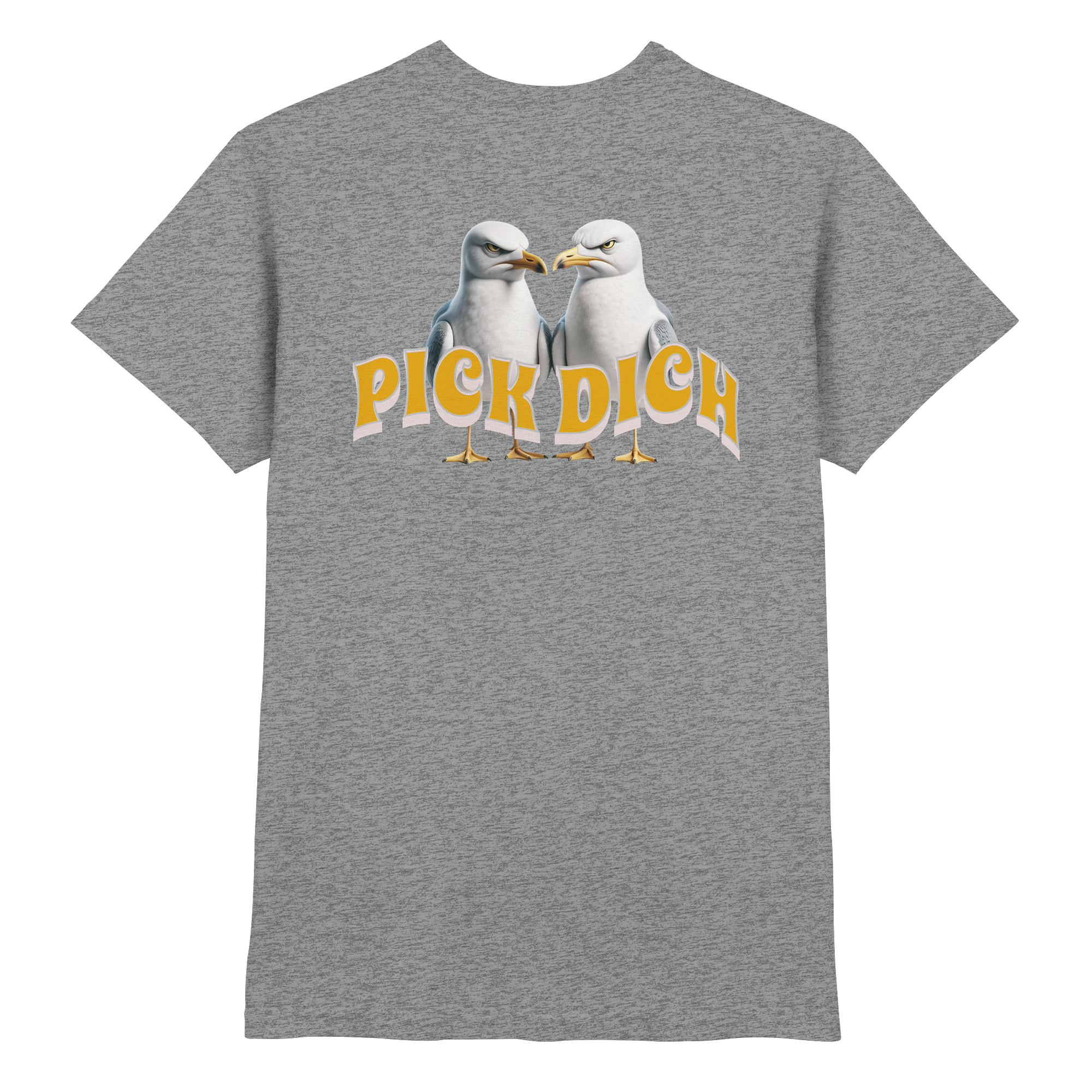 Fun-T-Shirt Motiv "Pick Dich" (Druck hinten)