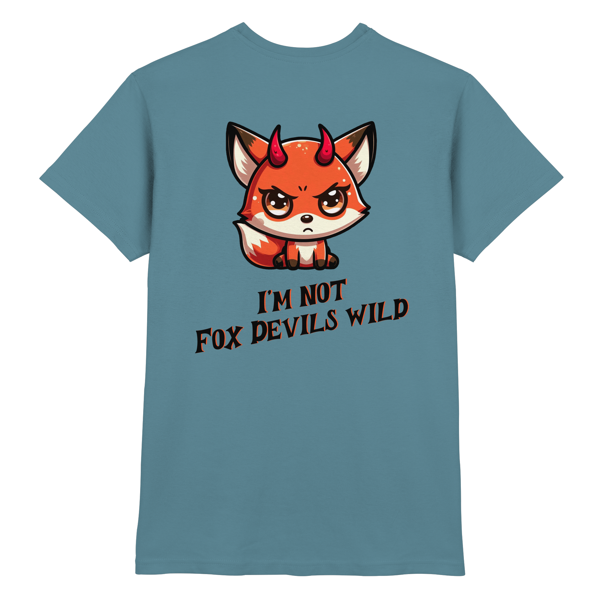 Fun-T-Shirt Motiv "Fox Devil" (Druck hinten)