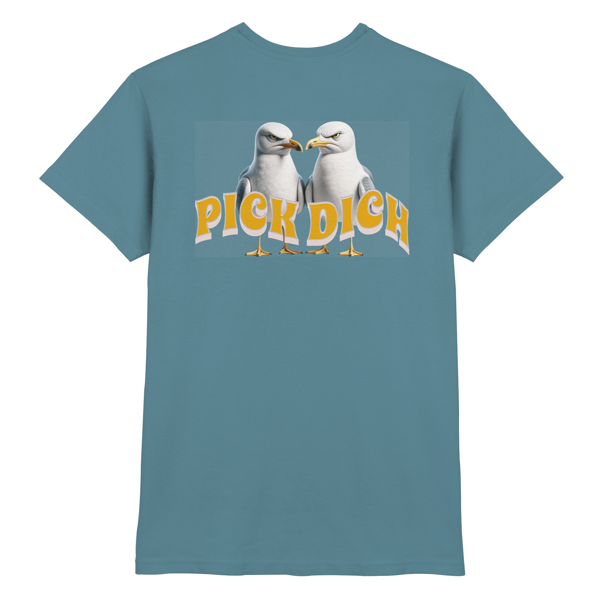 Fun-T-Shirt Motiv "Pick Dich" (Druck hinten)