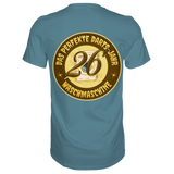 Darts-T-Shirt Motiv "Perfektes Dartsjahr" (Druck hinten)