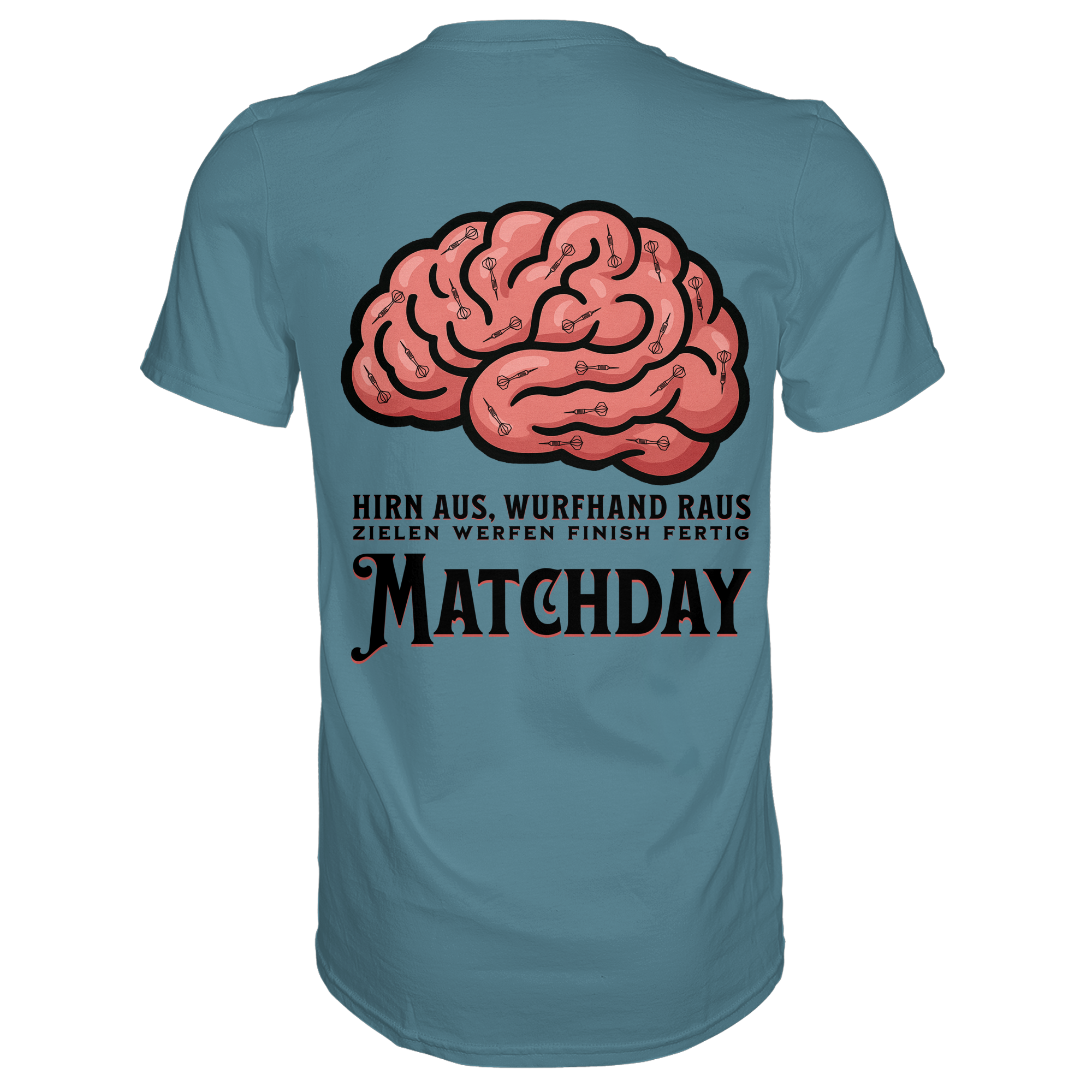 Darts-T-Shirt Motiv "Matchday" (Druck hinten)