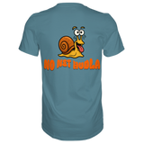 Fun-T-Shirt Motiv "No net hudla" (Druck hinten)