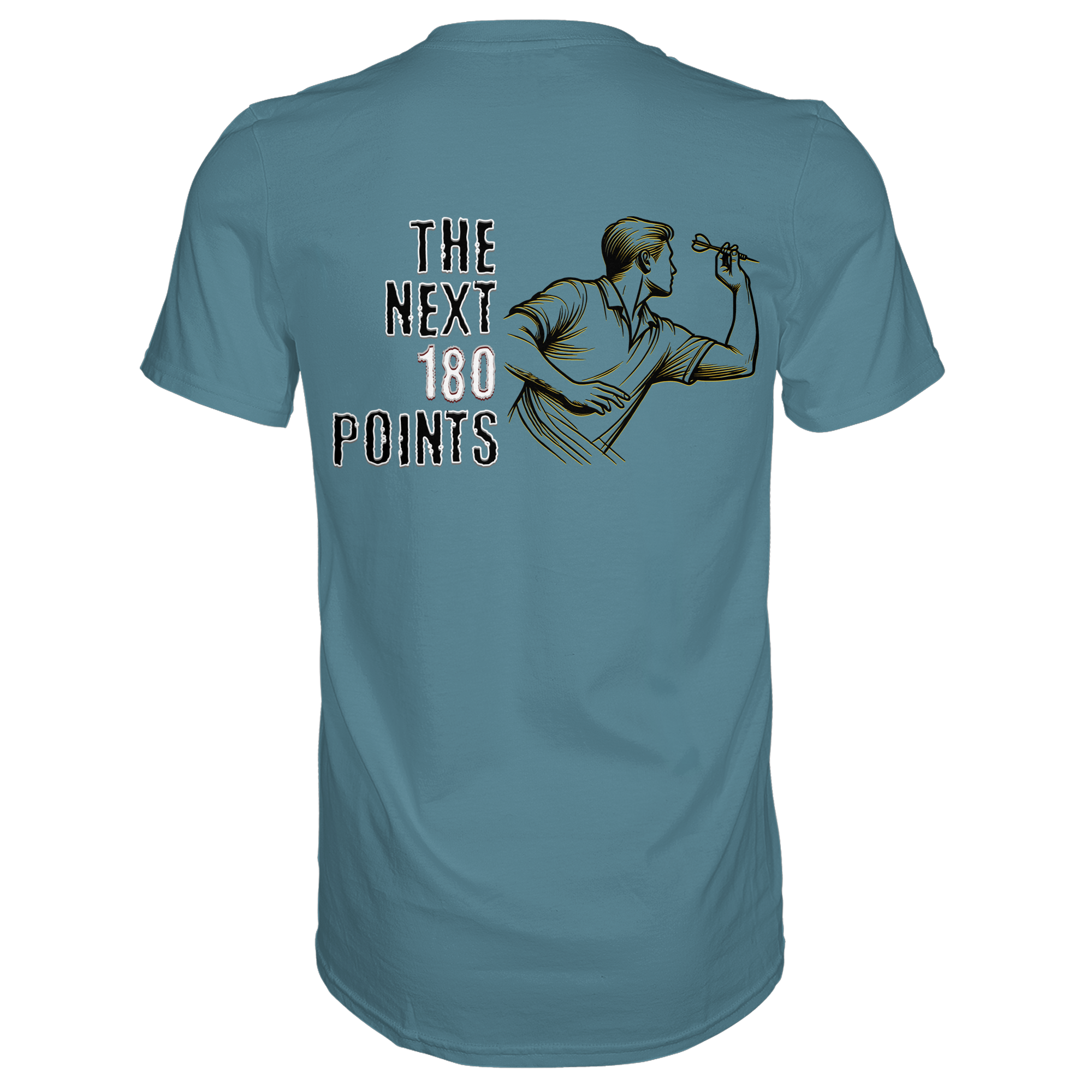 Darts-T-Shirt Motiv "Next 180 Points" (Druck hinten)