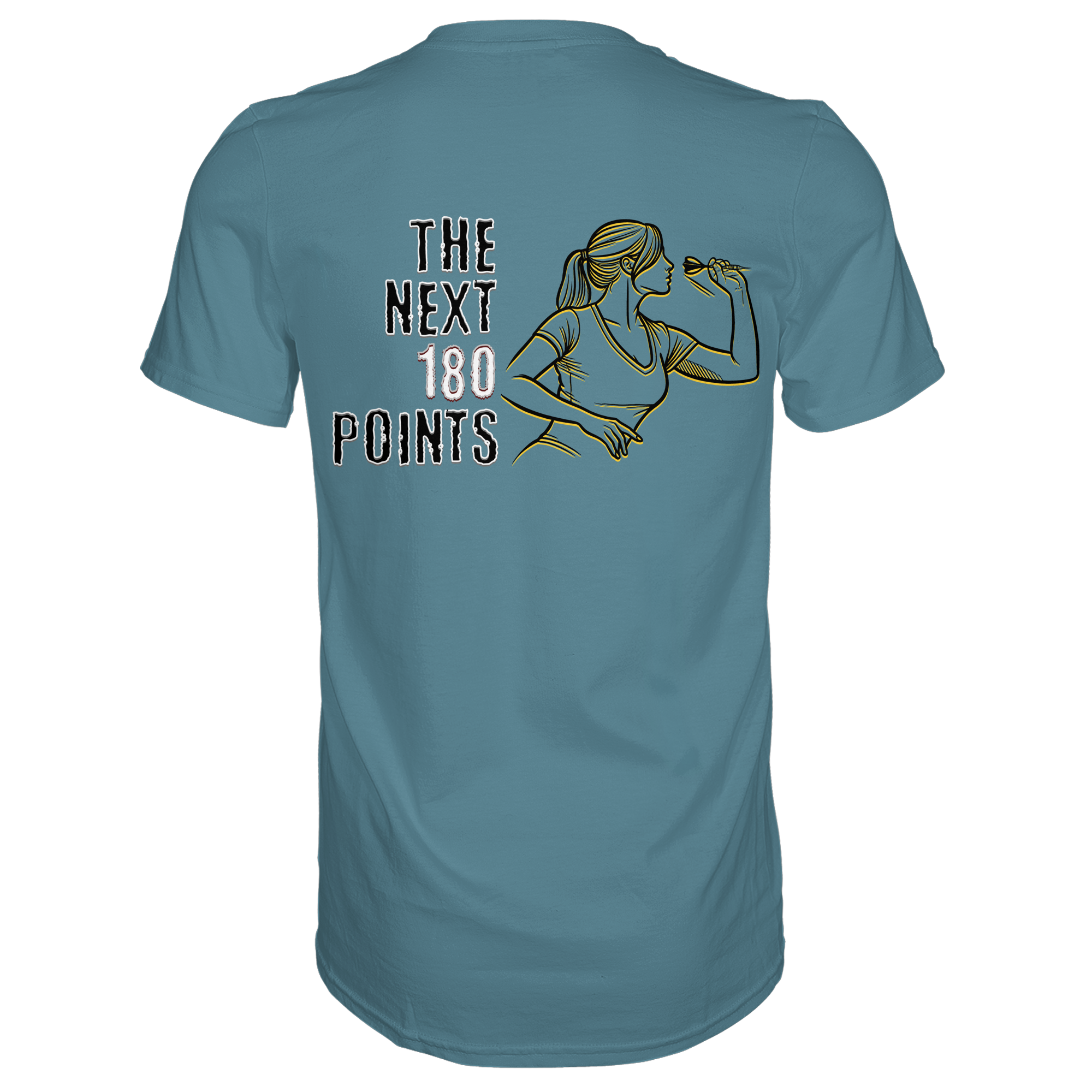 Darts-T-Shirt Motiv "Next 180 Points" (Druck hinten)