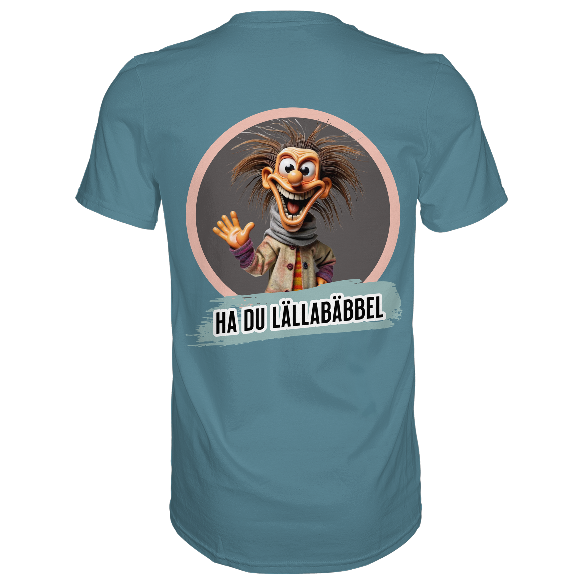 Fun-T-Shirt Motiv "Lällabäbbel" (Druck hinten)