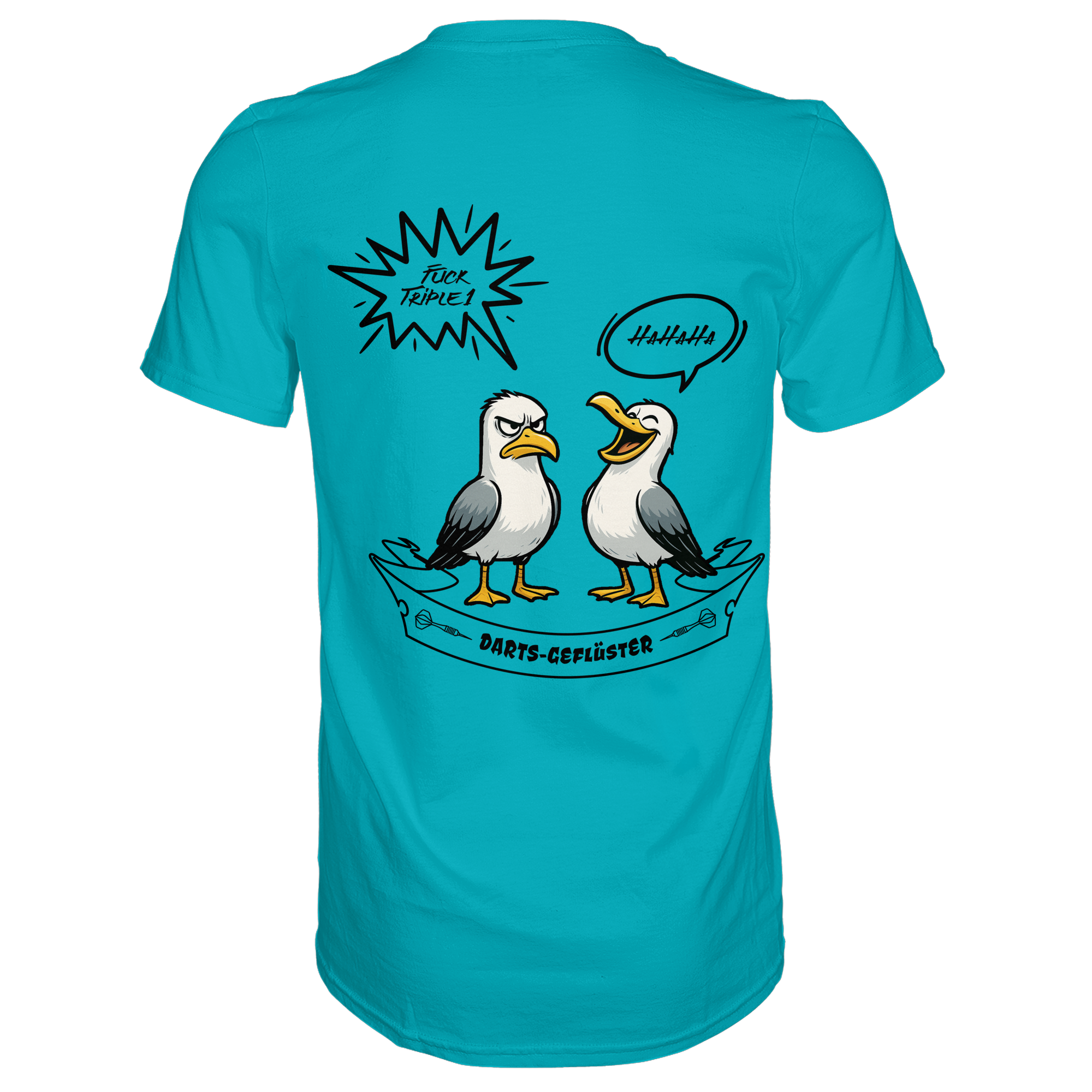 Darts-T-Shirt Motiv "Fuck Triple 1" (Druck hinten)