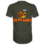 Fun-T-Shirt Motiv "No net hudla" (Druck hinten)