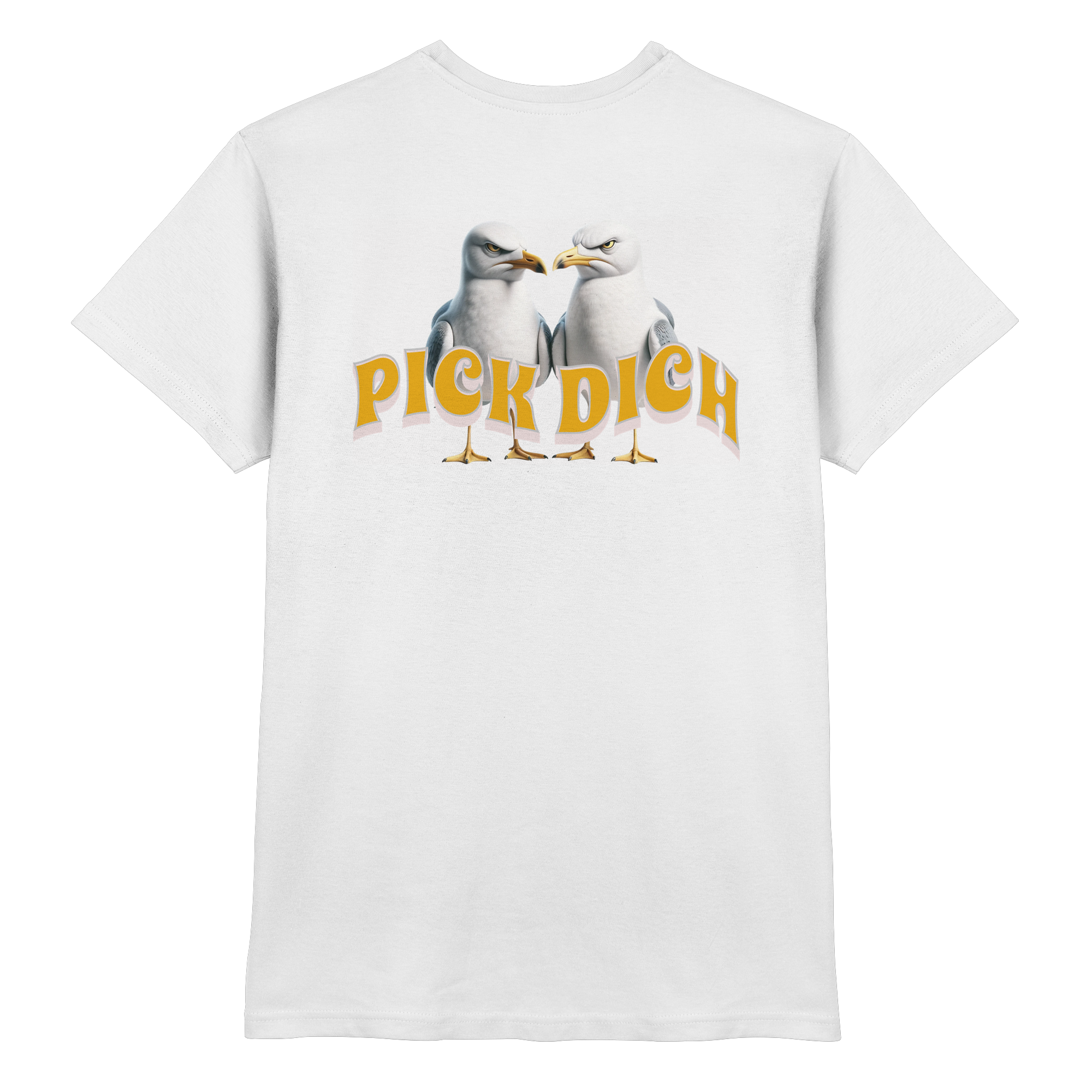 Fun-T-Shirt Motiv "Pick Dich" (Druck hinten)