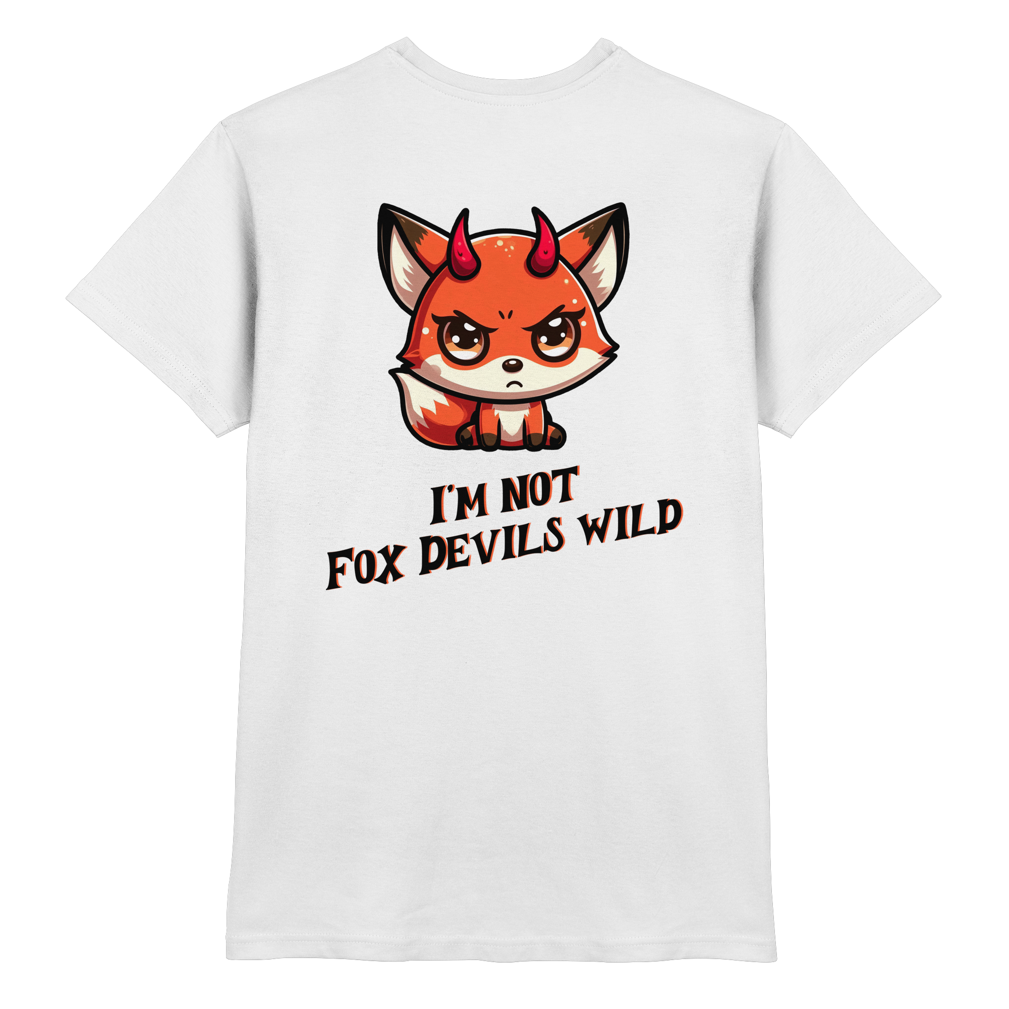 Fun-T-Shirt Motiv "Fox Devil" (Druck hinten)