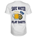 Darts-T-Shirt Motiv "Save Water" (Druck hinten)