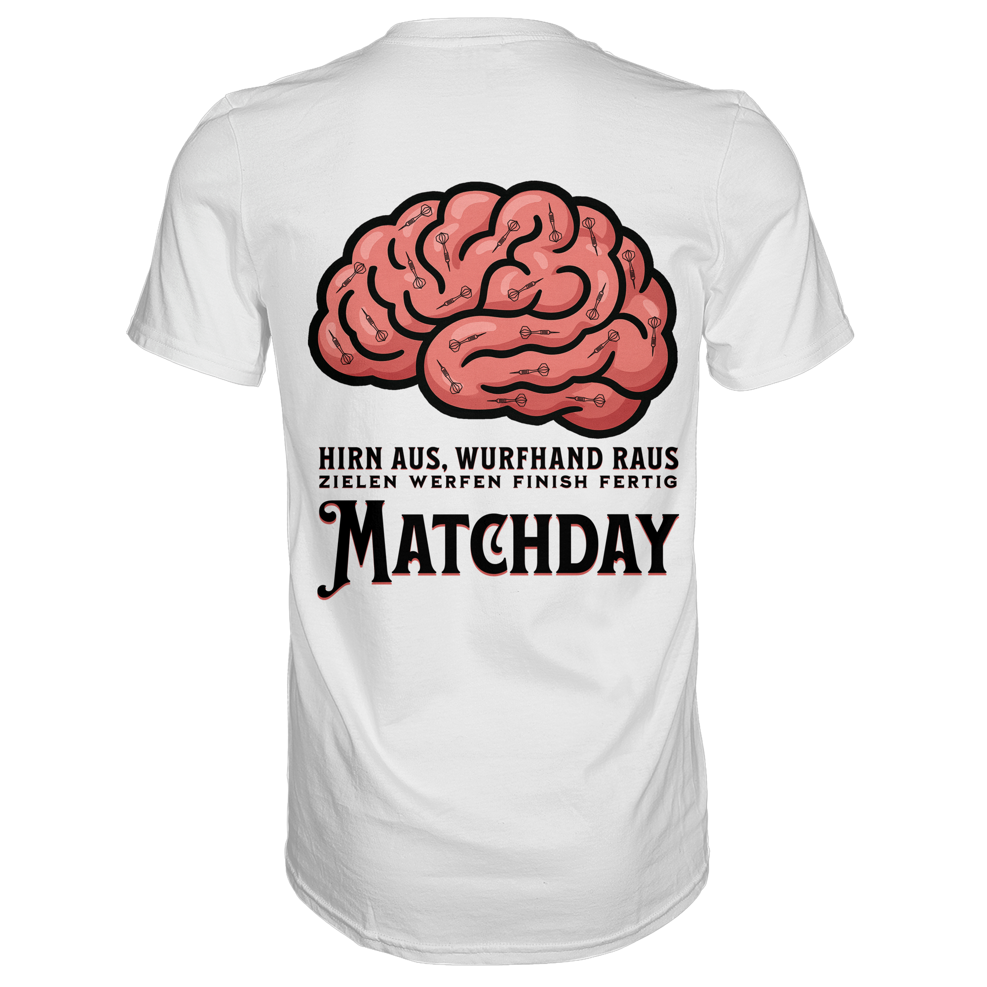 Darts-T-Shirt Motiv "Matchday" (Druck hinten)