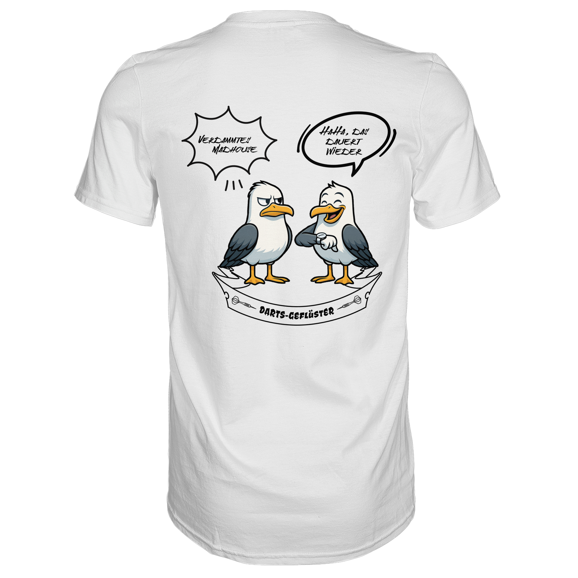 Darts-T-Shirt Motiv "Madhouse 2" (Druck hinten)