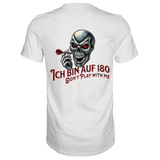 Darts-T-Shirt Motiv "Auf 180" (Druck hinten)