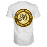 Darts-T-Shirt Motiv "Perfektes Dartsjahr" (Druck hinten)