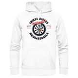 Darts-Hoodie Motiv "Muggaseggele" (Druck vorne)