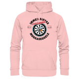 Darts-Hoodie Motiv "Muggaseggele" (Druck vorne)