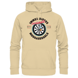 Darts-Hoodie Motiv "Muggaseggele" (Druck vorne)