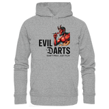 Darts-Hoodie Motiv "Evil Darts" (Druck vorne)