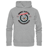 Darts-Hoodie Motiv "Muggaseggele" (Druck vorne)
