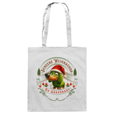 Fun-Baumwolltasche Motiv "Grasdaggl Weihnachda"