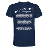 Darts-T-Shirt Motiv "Dart unser 2" (Druck vorne)