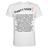Darts-T-Shirt Motiv "Dart unser" (Druck vorne)