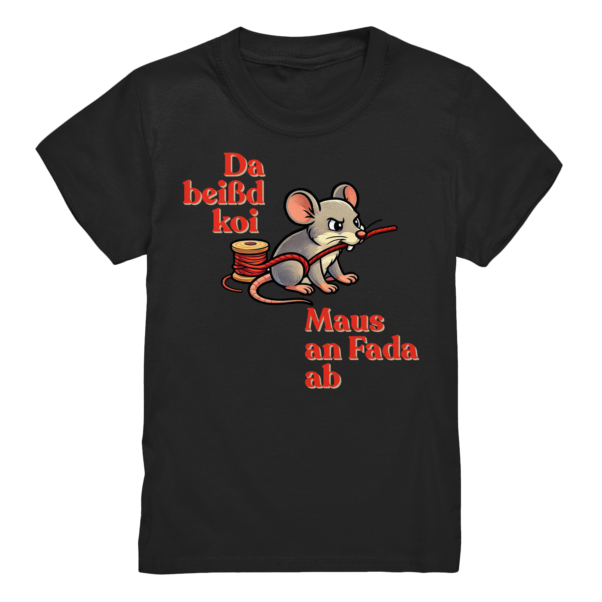 Kids-T-Shirt Motiv "Maus ond Fada" (Druck vorne)