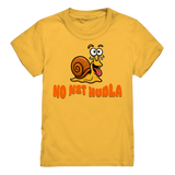 Kids-T-Shirt Motiv "Net Hudla" (Druck vorne)