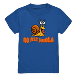Kids-T-Shirt Motiv "Net Hudla" (Druck vorne)
