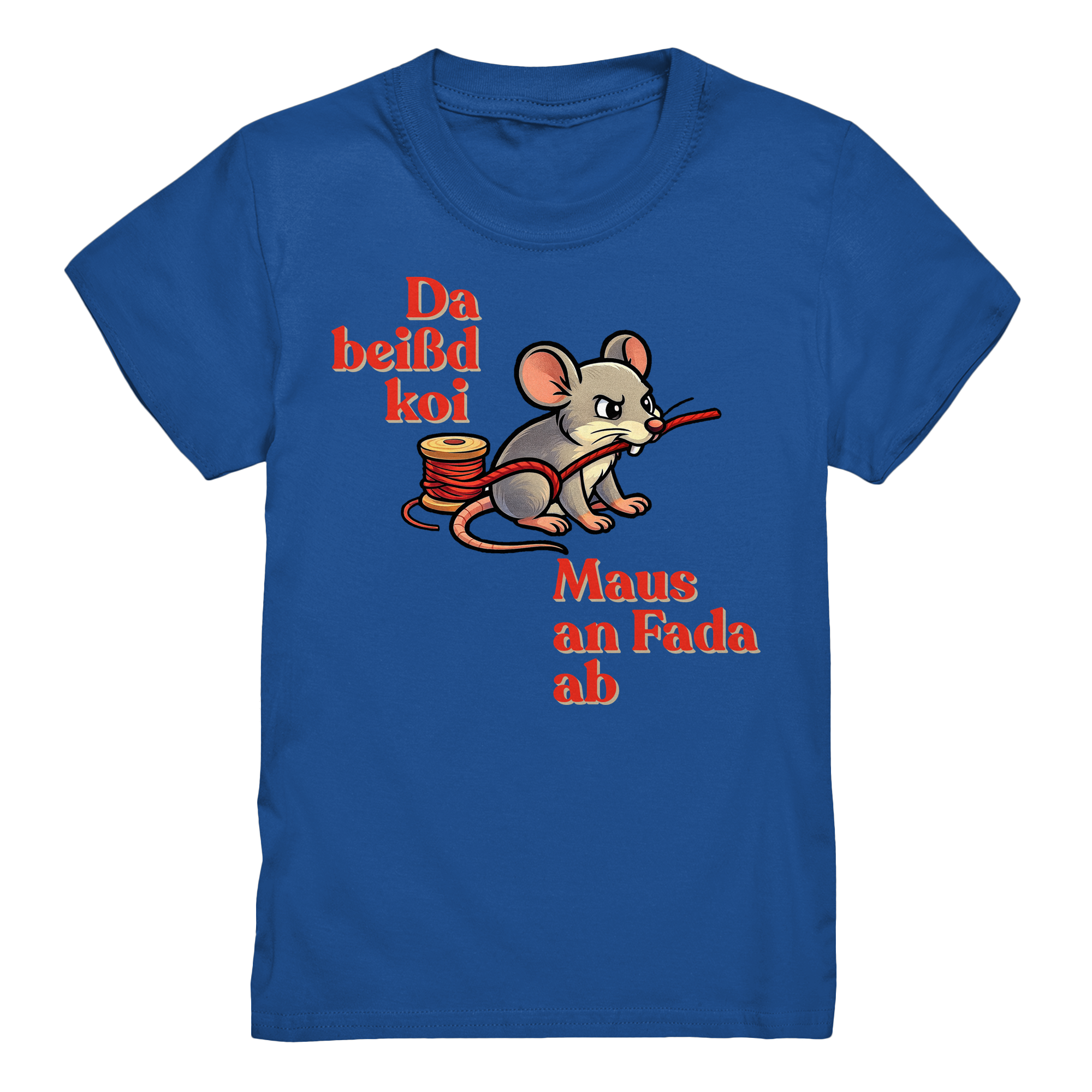 Kids-T-Shirt Motiv "Maus ond Fada" (Druck vorne)
