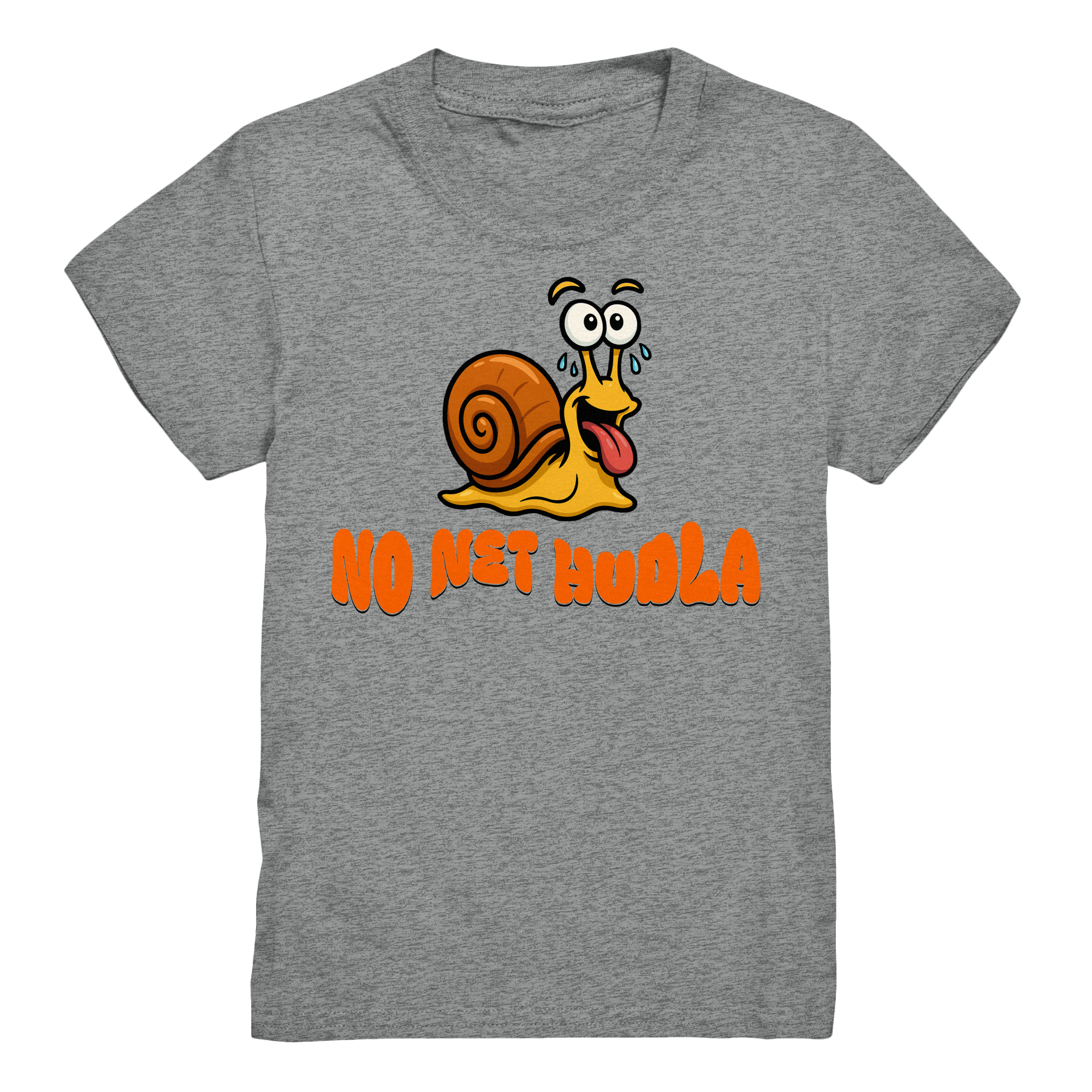 Kids-T-Shirt Motiv "Net Hudla" (Druck vorne)