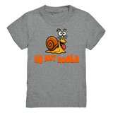 Kids-T-Shirt Motiv "Net Hudla" (Druck vorne)