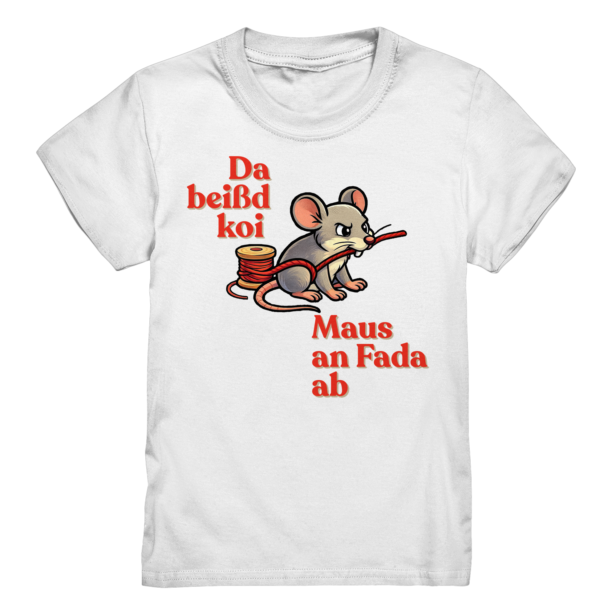 Kids-T-Shirt Motiv "Maus ond Fada" (Druck vorne)