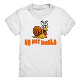 Kids-T-Shirt Motiv "Net Hudla" (Druck vorne)
