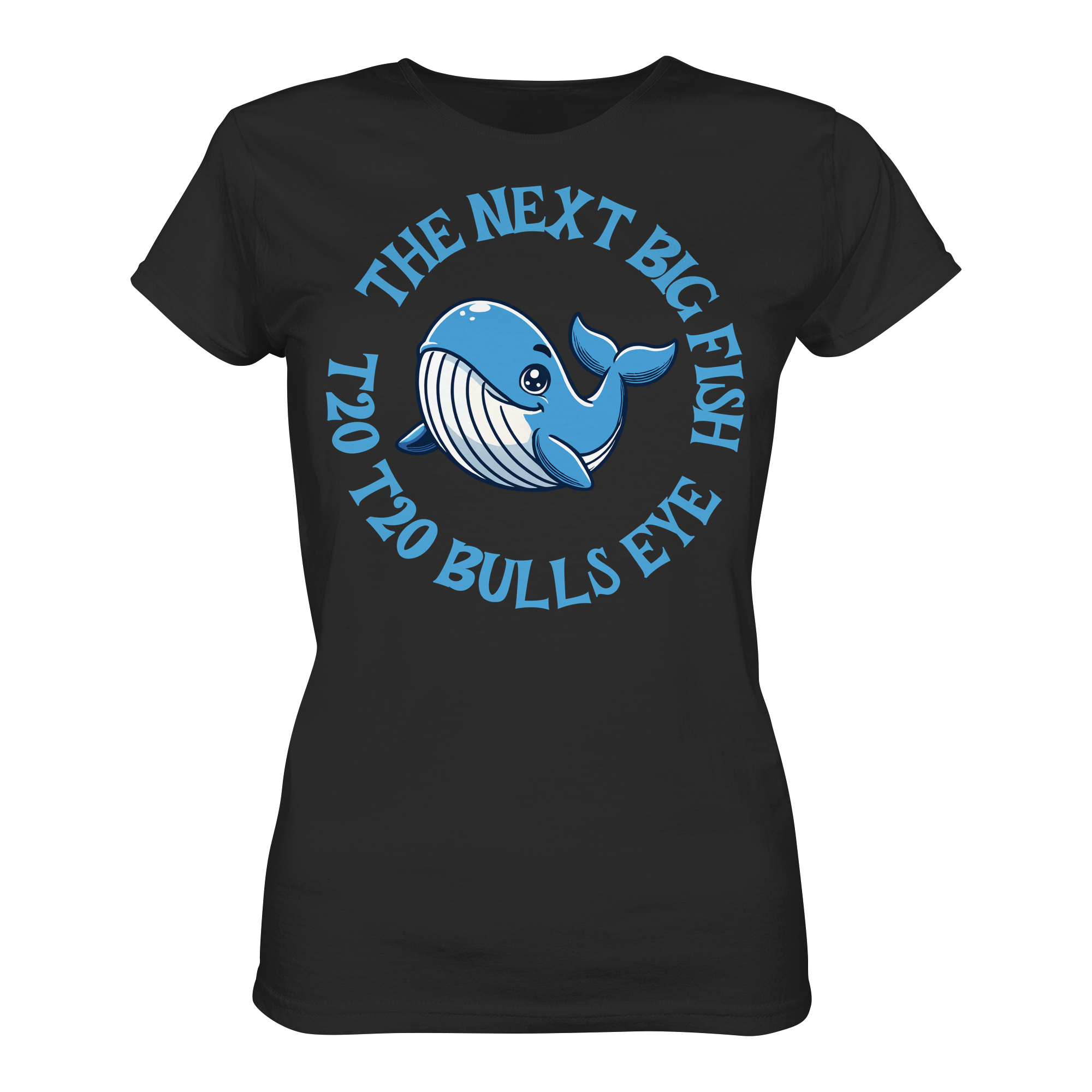 Darts-T-Shirt Motiv "Next Big Fish" (Druck vorne)