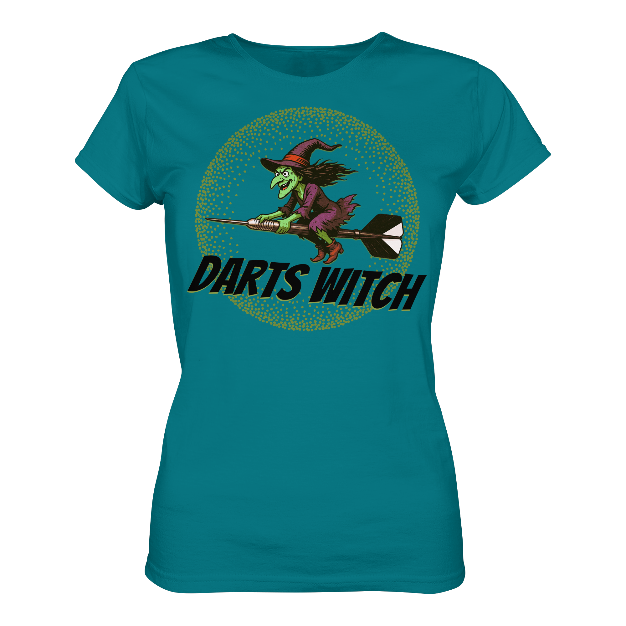 Darts-T-Shirt Motiv "Darts Witch" (Druck vorne)