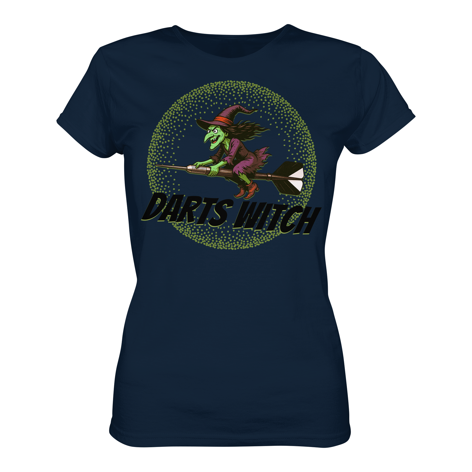 Darts-T-Shirt Motiv "Darts Witch" (Druck vorne)