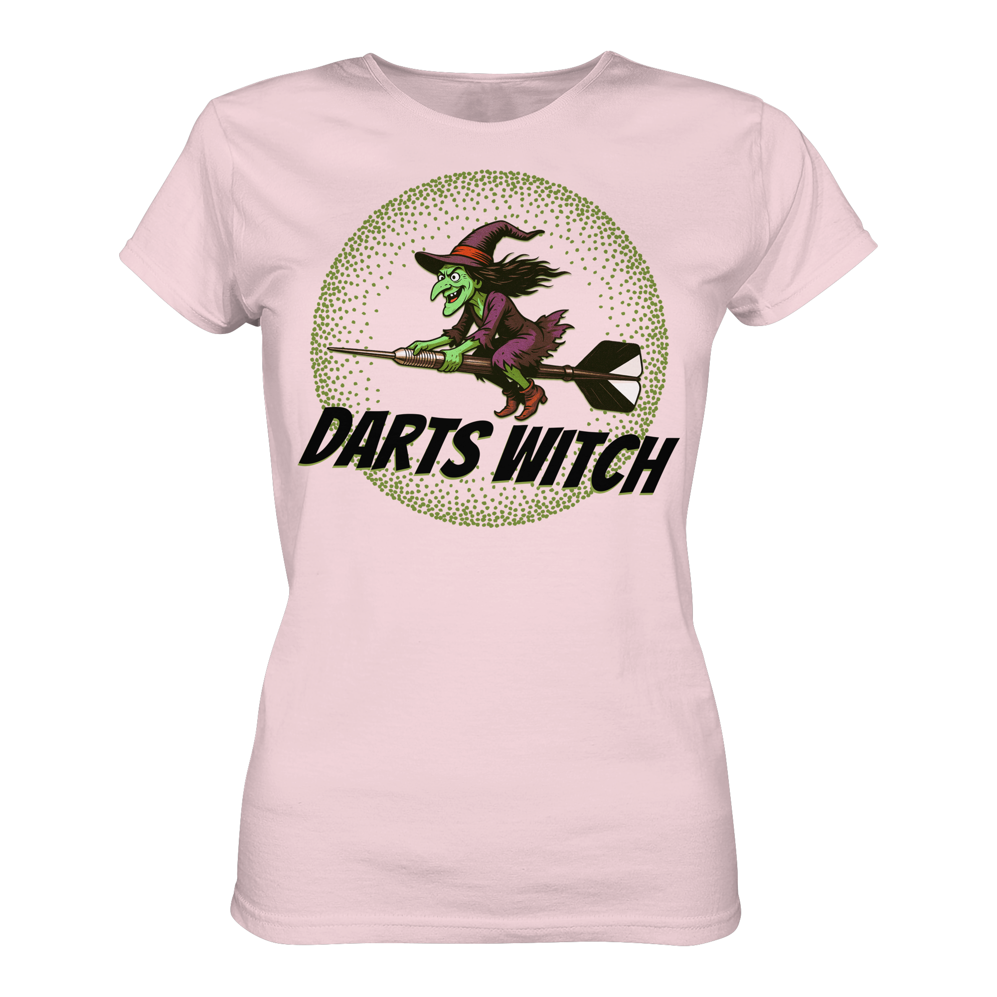 Darts-T-Shirt Motiv "Darts Witch" (Druck vorne)
