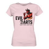 Damen Darts-T-Shirt Motiv "Evil Darts" (Druck vorne)