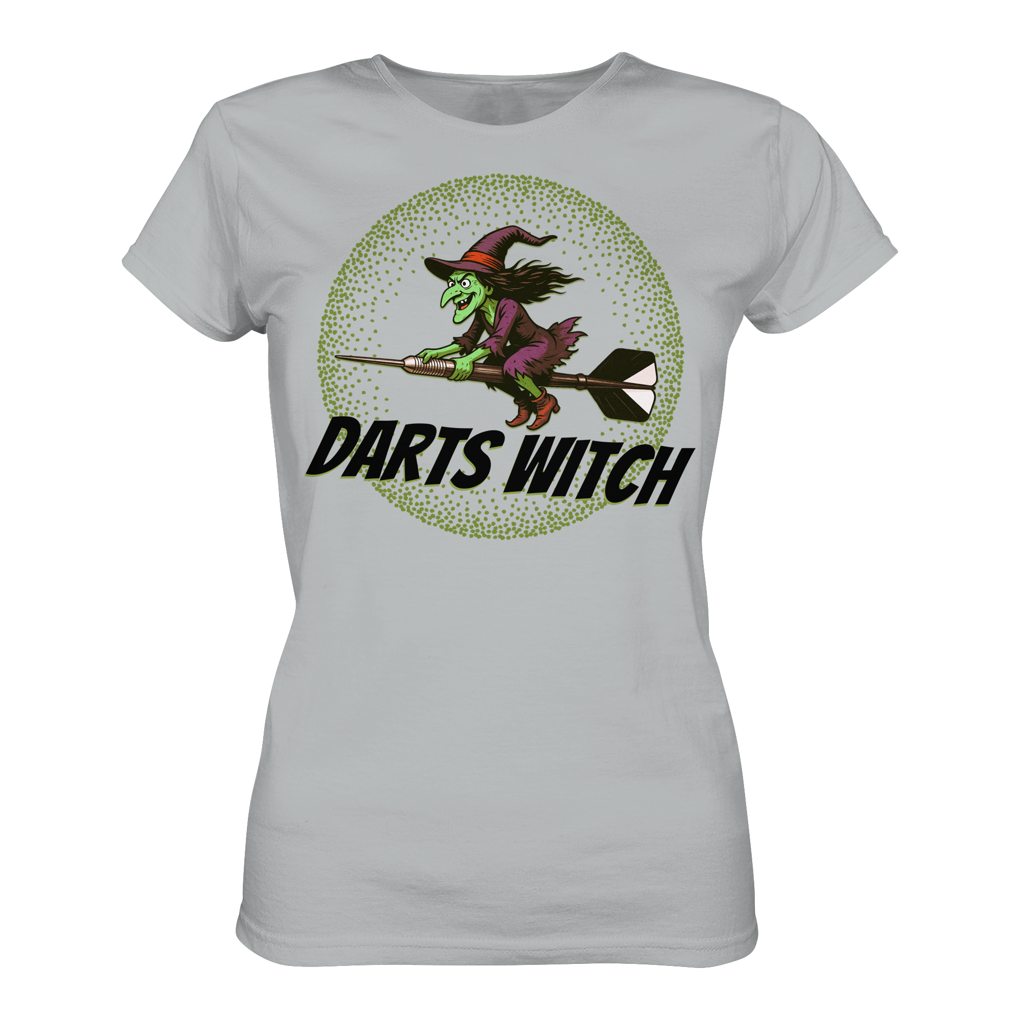 Darts-T-Shirt Motiv "Darts Witch" (Druck vorne)
