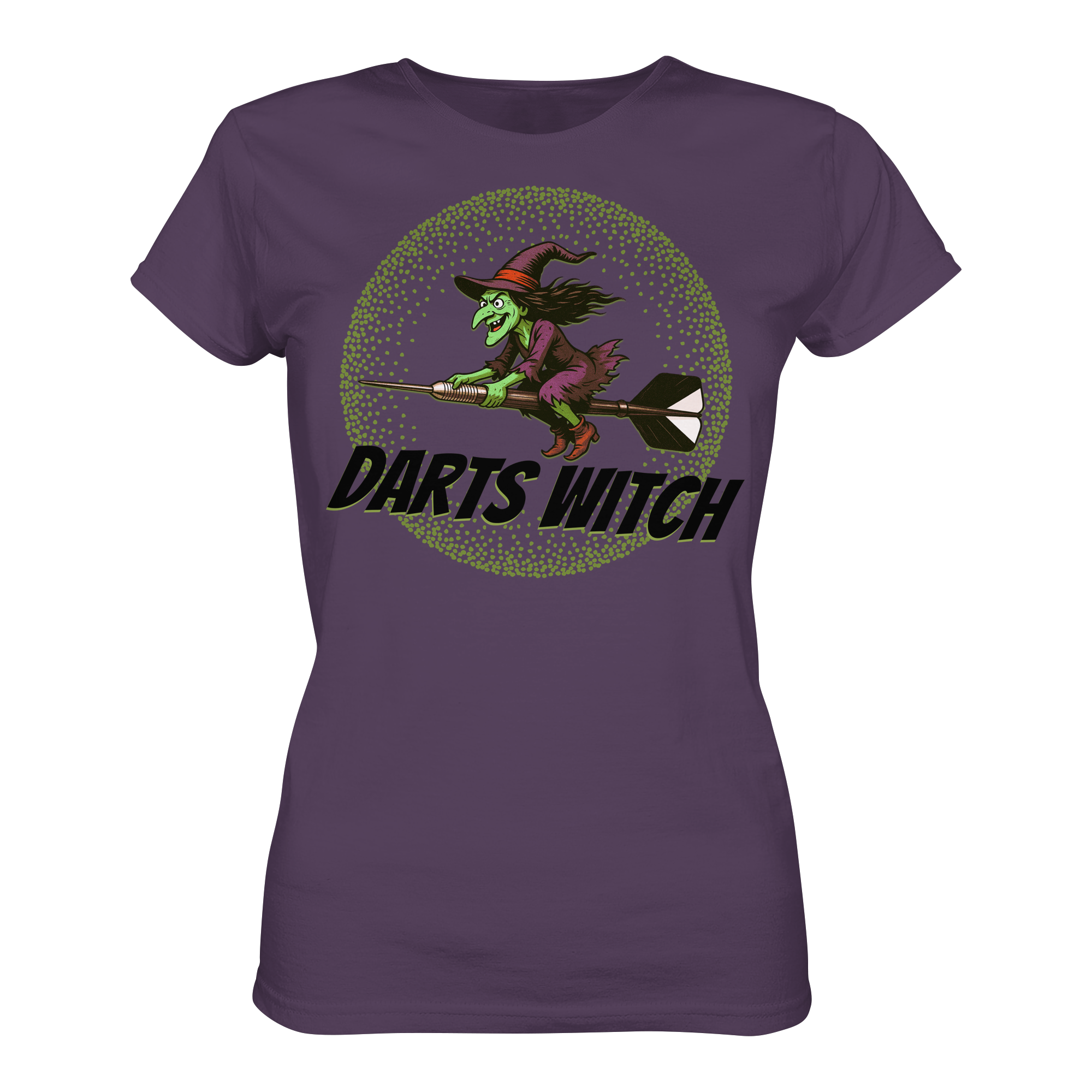 Darts-T-Shirt Motiv "Darts Witch" (Druck vorne)