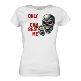 Darts-T-Shirt Motiv "Only Ladies Skull" (Druck vorne)