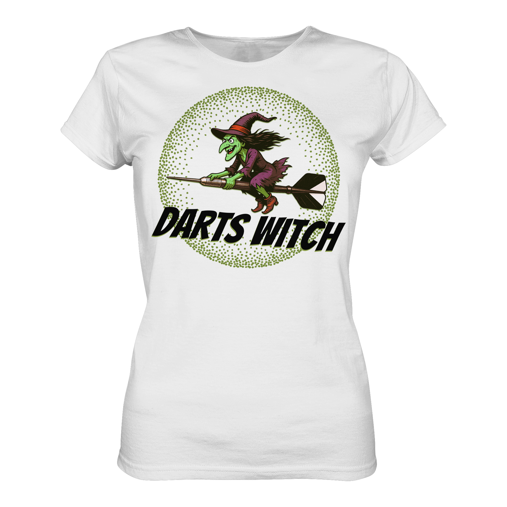 Darts-T-Shirt Motiv "Darts Witch" (Druck vorne)