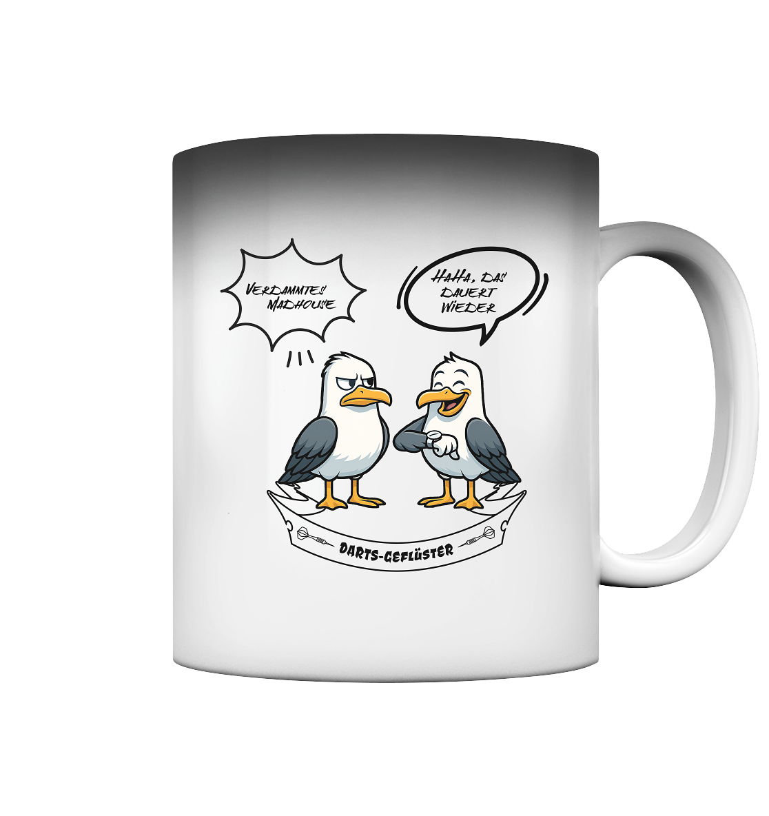 Darts-Tasse Motiv "Madhouse" - Magic Mug