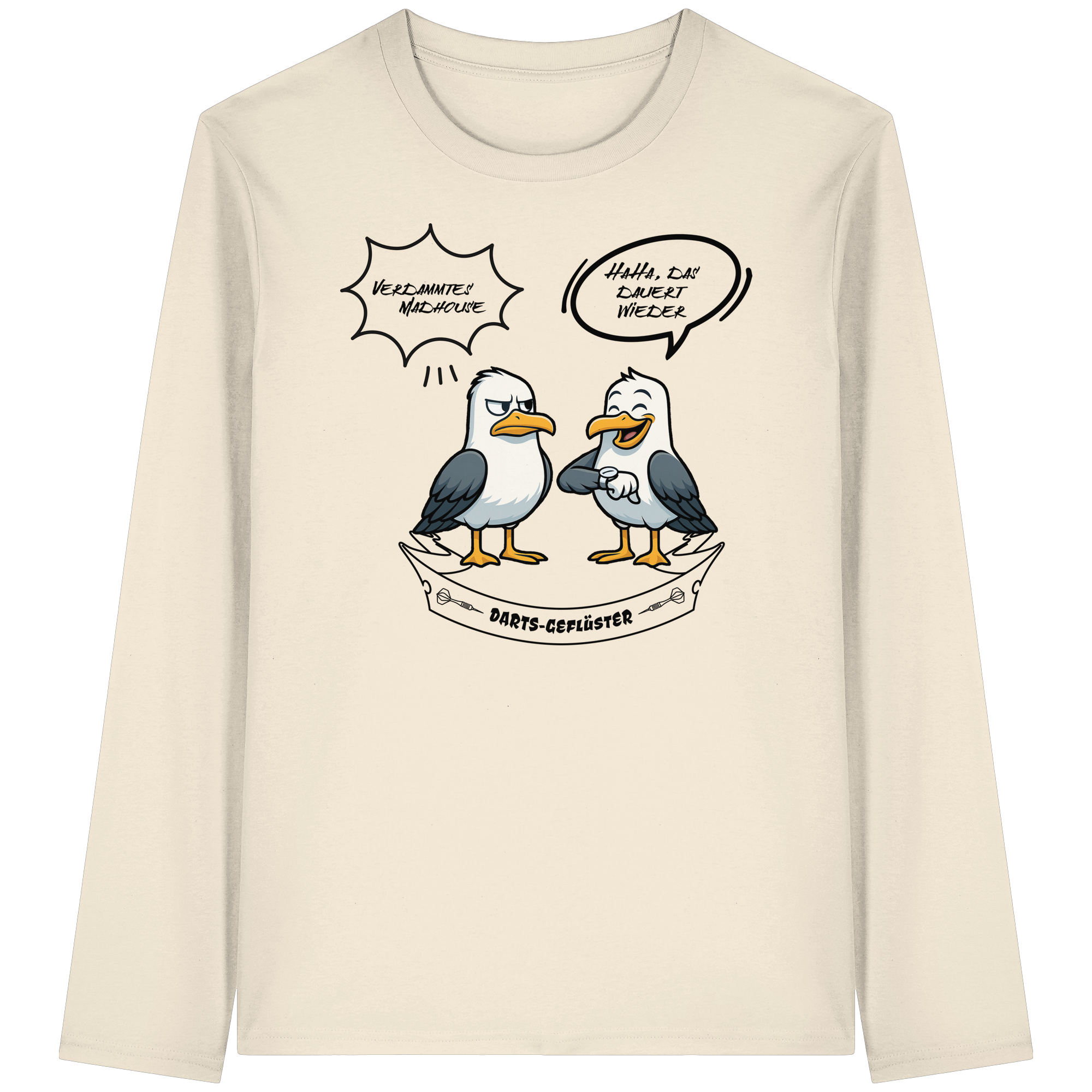 Darts-Langarmshirt Motiv "Madhouse" (Druck vorne)