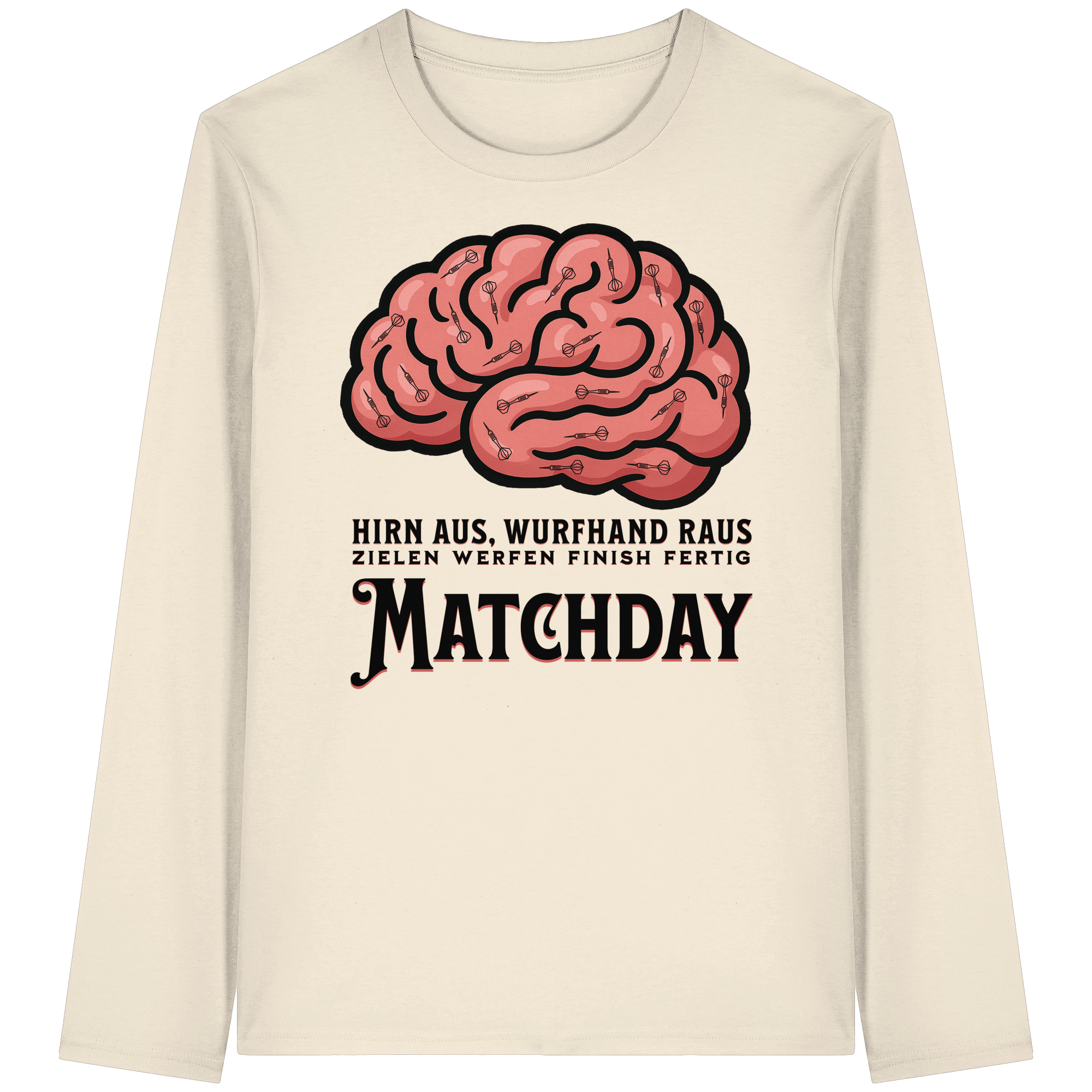 Darts-Longsleeve Motiv "Matchday" (Druck vorne)